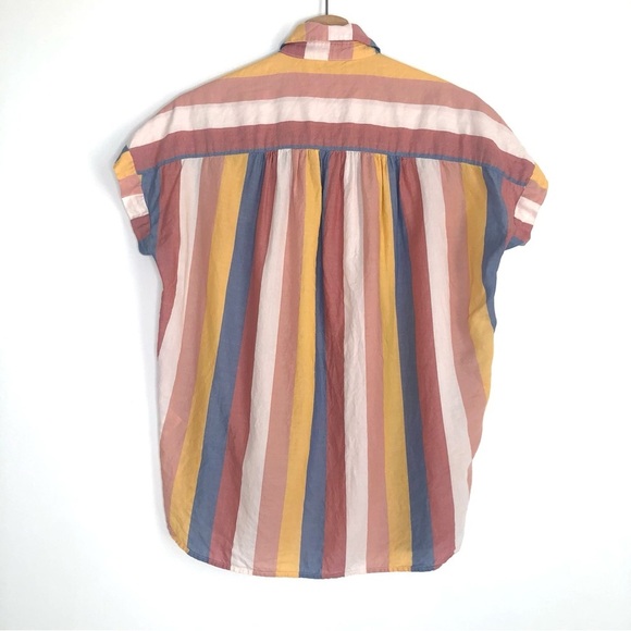 Madewell Central Shirt in Sherbert Stripe - Picture 5 of 7